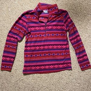 Columbia Quarterzip Pullover Aztec Print